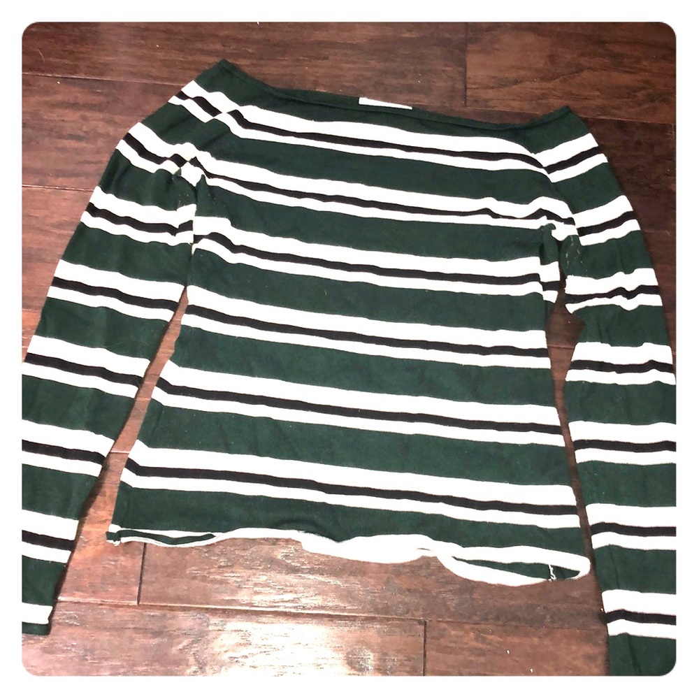 H&M off the shoulder tight long sleeve top